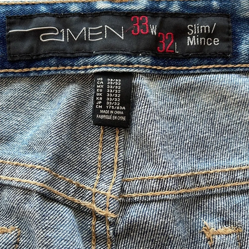 21Men slim/mince jeans size 33W x 32L - Picture 7 of 8